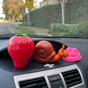 Vintage 1970s Strawberry Shortcake Snail Strawberry Ice Cream Topper. USED!!